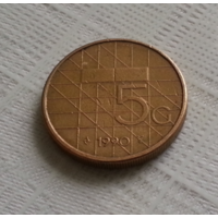 5 центов 1990 г. Нидерланды