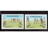 Танзания-1990,(Мих.725-726)  **  , Спорт,ЧМ по футболу,