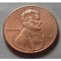 1 цент США 2014, 2014 D, AU