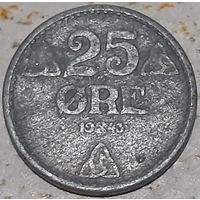 Норвегия 25 эре, 1943 (15-9-17)