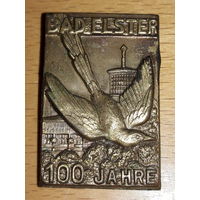 Германия ГДР Bad Elster (Бад-Эльстер) 100 лет. Латунь