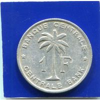 Бельгийское Конго , Руанда - Урунди 1 франк 1960