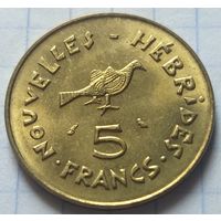 Новые Гебриды 5 франков, 1970     ( 2-4-5 )