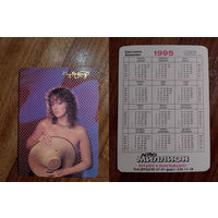 Карманный календарик. Светлана Аманова.1995 год