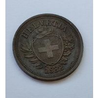 Швейцария 1 раппен, 1932 7-5-5