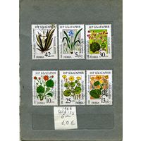 БОЛГАРИЯ ,цветы    серия 6м  1988 (на "СКАНЕ" справочно приведены номера и цены по Michel)
