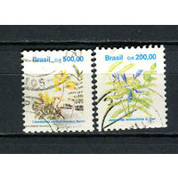 Бразилия - 1991 - Цветы [Mi 2413, 2420] - полные серии - 2 марки. Гашеные.  (Лот 15BQ)