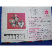 ХМК СССР 1992 почта  Яблоня цветы
