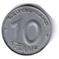 ГДР. 10 пфеннигов. 1950 А