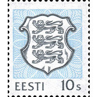 Стандартный выпуск Герб Эстония 1993 год 1 марка