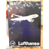 Плакат Lufthansa прошлого века