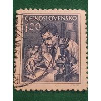 Чехословакия 1954. Профессии. Микробиолог