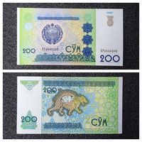 200 сум Узбекистан 1997 г. UNC