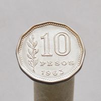 Аргентина 10 песо 1963