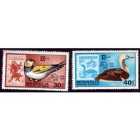 2 марки 1978 год Монголия Птицы