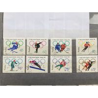 Польша 1964 год. IX Зимние Олимпийские игры в Инсбруке (серия из 8 марок)
