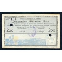 Германия, 200 миллиардов марок 1923 год.