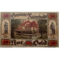 Werty71 Германия Нотгельд 50 пфеннигов 1921 Ritterbude банкнота 13Б