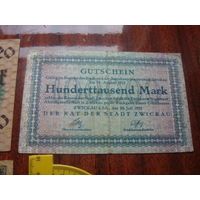 Германия  100 000  марок 1923 Нотгельд