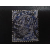 Мальта 1885 королева Виктория 2 1/2 пенса