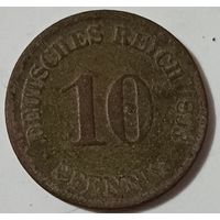 10 пфеннигов 1893год