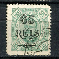 Португальское Конго - 1902 - Надпечатка 65 REIS на 25R - [Mi.31] - 1 марка. Гашеная.  (Лот 144AV)