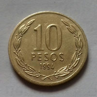 10 песо, Чили 1994 г.