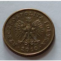 Польша. 1 грош 2010 года.