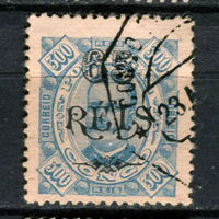 Португальское Конго - 1902 - Надпечатка 65 REIS на 300R - [Mi.32] - 1 марка. Гашеная.  (Лот 145AV)