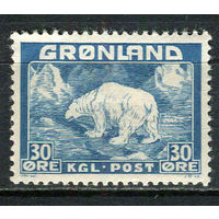 Гренландия - 1938 - Медведь 30 О - [Mi.6] - 1 марка. MH.  (Лот 24Df)