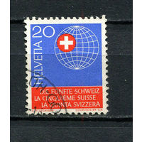Швейцария - 1966 - 50-летие Организации швейцарцев за границей - [Mi. 841] - полная серия - 1 марка. Гашеная.  (Лот 81Dt)