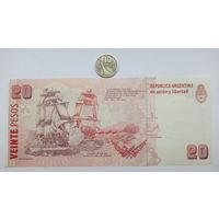 Werty71 Аргентина 20 песо 2003 UNC банкнота Корабль