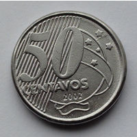 Бразилия 50 сентаво. 2002