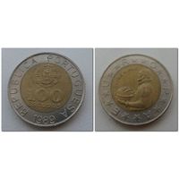 100 эскудо Португалия 1989 год, KM# 645.1, 100 ESCUDOS, из мешка