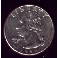 25 центов 1996 год США D