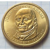 США 1 доллар, 2008 Президент США - Джон Куинси Адамс (1825-1829)    P      ( П-2-4 )