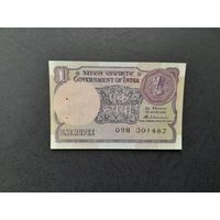 1 рупия 1985 года. Индия. UNC. Степлер. Распродажа