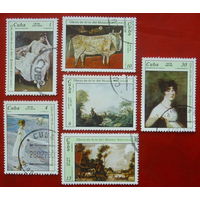 Куба. Живопись ( 6 марок ) 1978 года. 2-16.