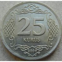 Турция 25 курушей 2009