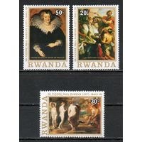 Живопись Рубенса Руанда 1977 год 3 марки