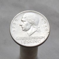Германия 3 марки 1929  А 200 лет со дня рождения Готхольда Лессинга
