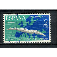Испания - 1970 - Чемпионат Европы по плаванию - [Mi. 1880] - полная серия - 1 марка. Гашеная.  (Лот 52AD)