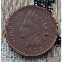 США 1 цент 1906 года