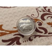 Серебро 0.925! Канада 50 центов, 1998 Гиганты океана - Косатка