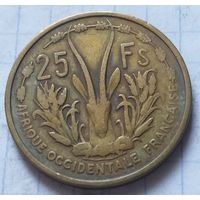 Французская Западная Африка 25 франков, 1956         ( 2-4-1 )