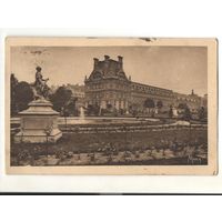 Старинная открытка "Дворцы Лувра"
