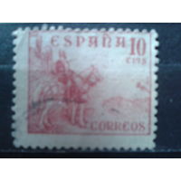 Испания 1939 Конный рыцарь, живопись Марчелино Сантамария