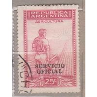 Сельское хозяйство Аргентина 1938 год ?  лот 3 с НАДПЕЧАТКОЙ
