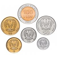 Руанда 6 монет 2003-2011 [UNC]
