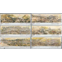 Полная серия из 6 марок 2022г. КНР "Свиток Сюй Яна "Процветающий Сучжоу" MNH